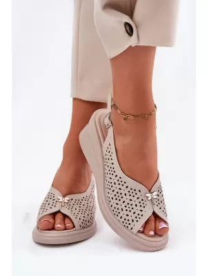 Damensandalen VINCEZA 41476 BEIGE