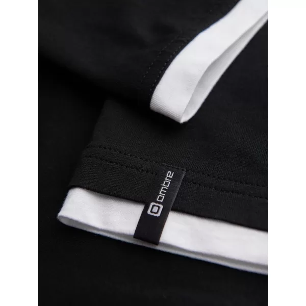  Herren-T-Shirt OMBRE OM-TSCT-0256 SCHWARZ 