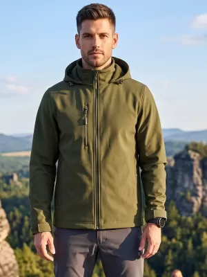 Herren-Softshelljacke ALTISPORT NoPrint NP/ALM845 MILITÄR