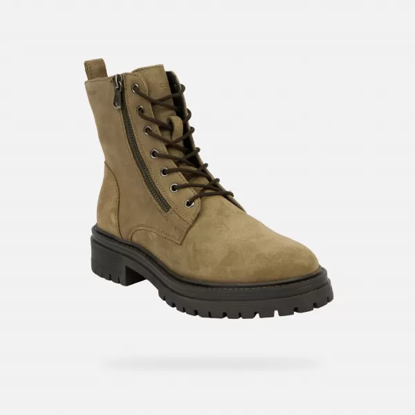  Damen-Stiefeletten GEOX IRIDEA G004093 KHAKI 