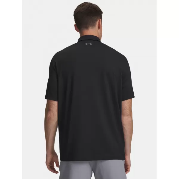  Herren-T-Shirt UNDER ARMOUR MATCHPLAY POLO 6009799-001 SCHWARZ 