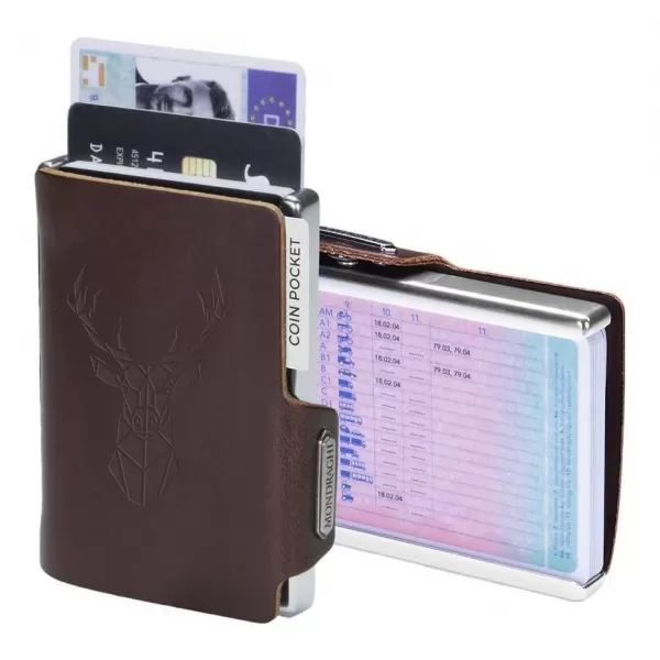  Geldbörse MONDRAGHI Silhouette Modern Deer BRAUN 