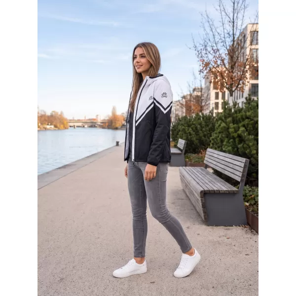  Premium-Softshelljacke für Damen ALTISPORT VOJ/ALW101JACK01 SCHWARZ UND WEIß 