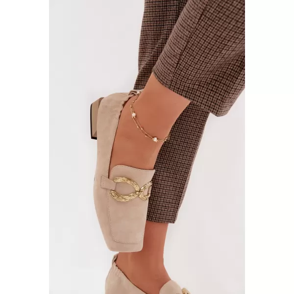  Damenmokassins D&A CR61-3115 BEIGE 