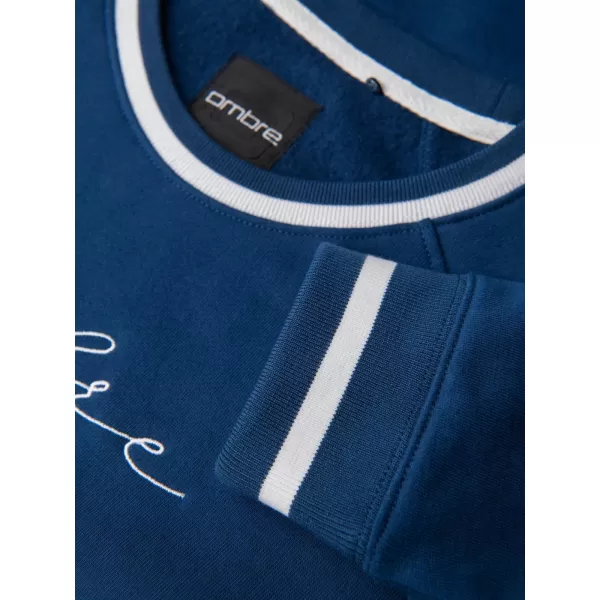  Herren-Sweatshirt OMBRE OM-SSNZ-0244 DUNKELBLAU 