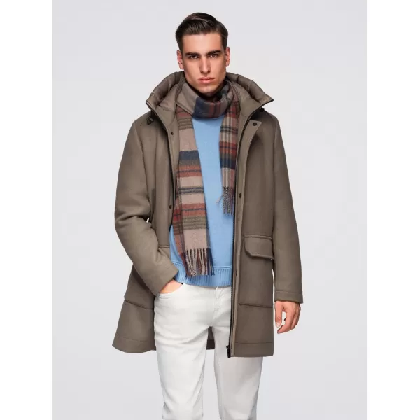  Herrenmantel OMBRE OM-COWC-0132 KHAKI 