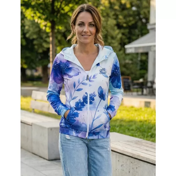  Hochwertiges Damen-Sweatshirt mit Reißverschluss ALTISPORT VOJ/ALW127MI02 BLAU/LILA 