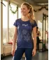 Premium-Weihnachts-T-Shirt für Damen ALTISPORT VOJ/ALWVN8TR06 DUNKELBLAU