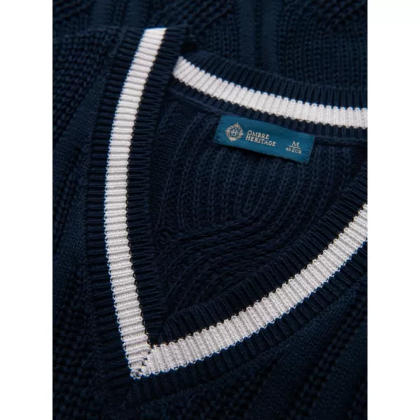  Herrenpullover OMBRE OM-SWSW-0151 MARINEBLAU 