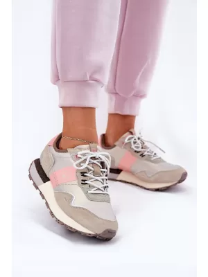 Damen-Sneaker BIG STAR RR274243 ROSA/GRAU Big Star Shoes