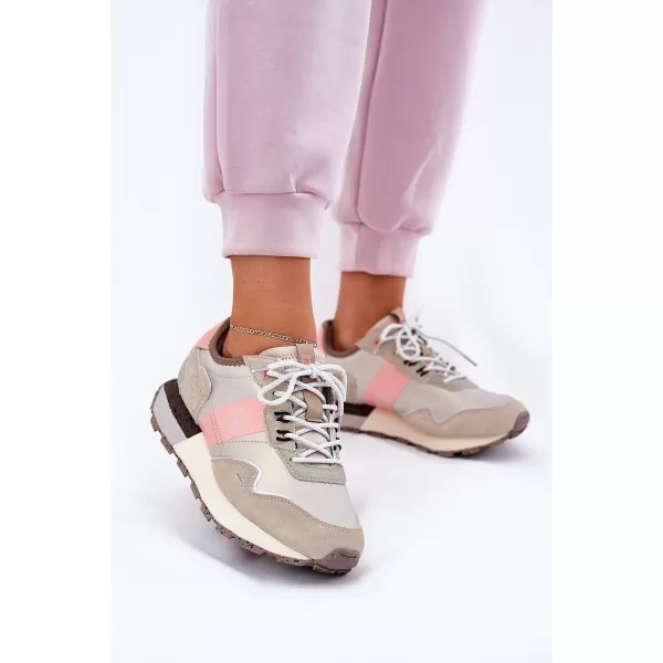  Damen-Sneaker BIG STAR RR274243 ROSA/GRAU Big Star Shoes 