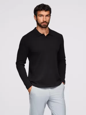 Herrenpullover OMBRE OM-POLS-0140 SCHWARZ