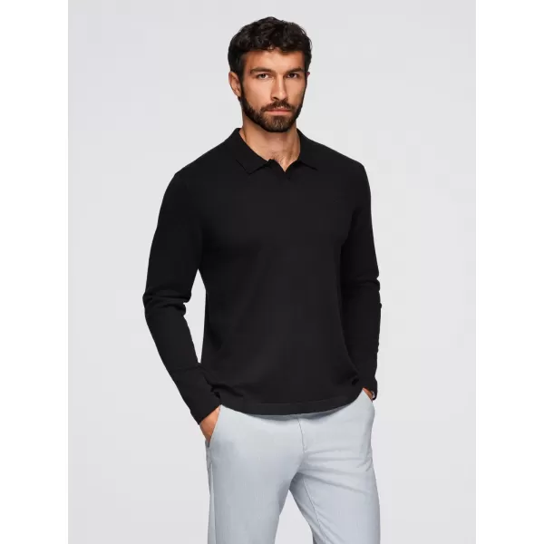  Herrenpullover OMBRE OM-POLS-0140 SCHWARZ 