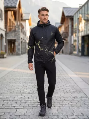 Premium-Softshelljacke für Herren ALTISPORT VOJ/ALM129JACK01 SCHWARZ/MILITÄRISCH