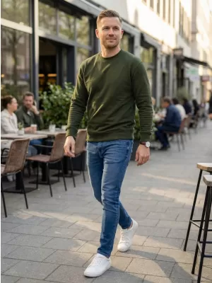 Sweatshirt ALTISPORT NoPrint NP/ALU624 MILITÄR