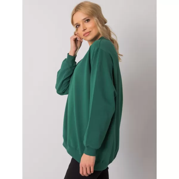  Damen-Sweatshirt BASIC FEEL GOOD RV-BL-5185.90P DUNKELGRÜN 