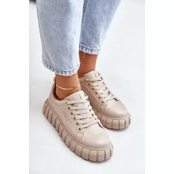  Damenschuhe BIG STAR MM274618 BEIGE Big Star Shoes 