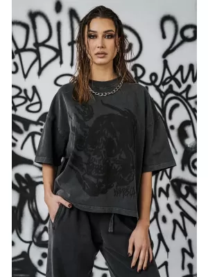 Übergroßes T-Shirt für Damen NEBBIA x Sexsdreams 814 SCHWARZ