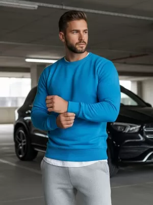 Herren-Sweatshirt DSTREET BX4386 BLAU