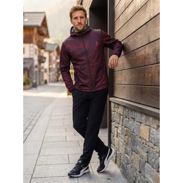  Premium-Softshelljacke für Herren ALTISPORT VOJ/ALM072JACK01 WEIN/ROT 