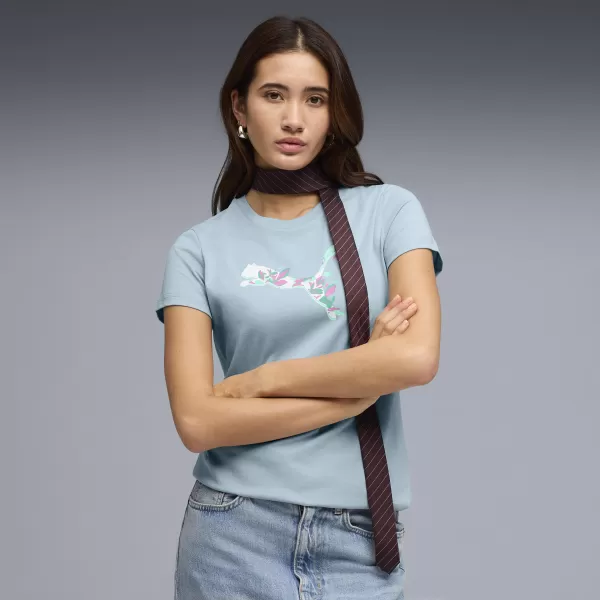  Damen-T-Shirt PUMA GRAPHICS TEE 3 691912_47 SEESCHAUM 