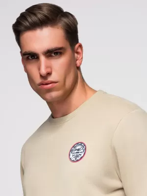 Herren-Sweatshirt OMBRE B1713 BEIGE