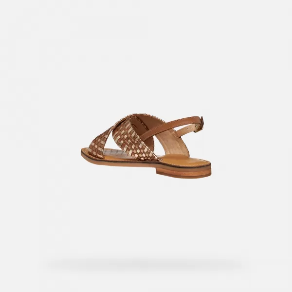  Damenhausschuhe GEOX MADDALUSIAC G013201 BRAUN 