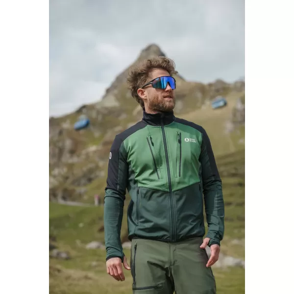  Powerfleece-Sweatshirt für Herren NORDBLANC GROAN NBWFM8282 DUNKELGRÜN 