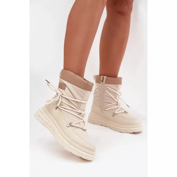  Winterstiefel für Damen LEE COOPER LCJ-25-44-3931 BEIGE 