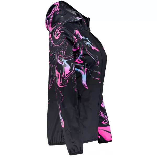  Premium-Softshelljacke für Damen ALTISPORT VOJ/ALW064JACK01 SCHWARZ ROSA 