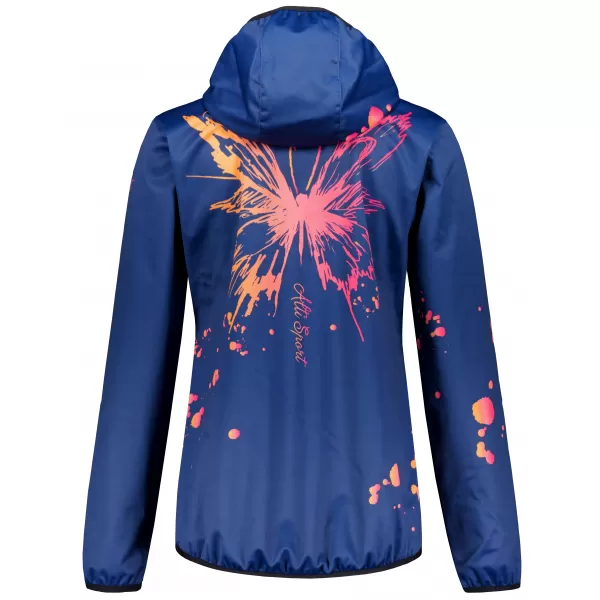  Premium-Softshelljacke für Damen ALTISPORT VOJ/ALW077JACK01 MARINEBLAU/ORANGE 