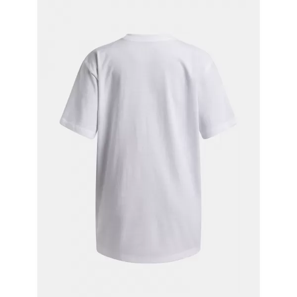  Mädchen-T-Shirt UNDER ARMOUR UA G BLOCK LOGO OS SS 6009720-100 WEIß 