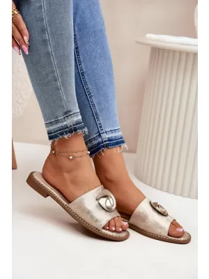 Damensandalen S.BARSKI KV51-007 HELLES GOLD