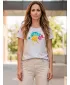 Damen-T-Shirt SAM 73 PROKREPU 009 ŠEDÝ MELÍR GRAUE HIGHLIGHTS