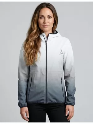 Premium-Softshelljacke für Damen ALTISPORT VOJ/ALW126JACK01 SCHWARZ UND WEIß