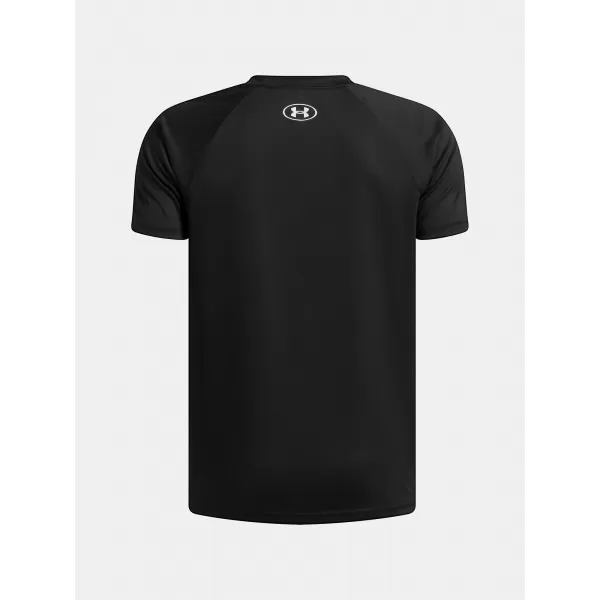  T-Shirt für Jungen UNDER ARMOUR UA TECH SPLIT WORDMARK SS 1383010-004 SCHWARZ 