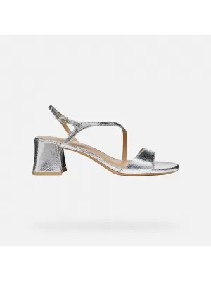 Damensandalen GEOX NEW ERAKLIA 50 T01 G012949 SILBER
