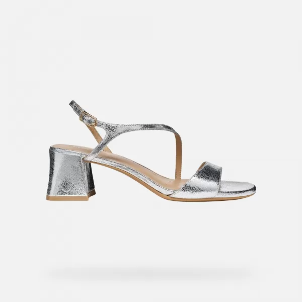  Damensandalen GEOX NEW ERAKLIA 50 T01 G012949 SILBER 