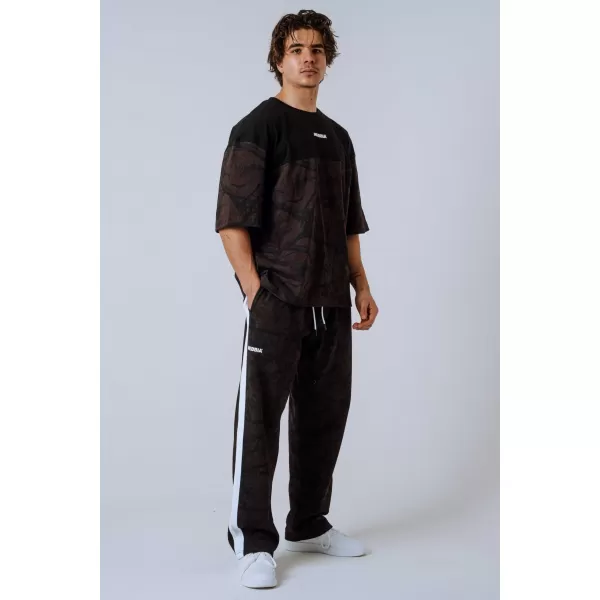  Übergroßes T-Shirt POWER 898 DARK BROWN CAMO Nebbia 