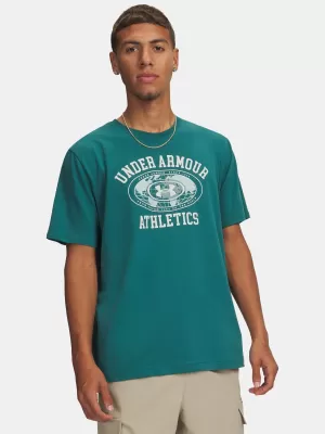 Herren-T-Shirt UNDER ARMOUR M 60/40S ARMOR GLOBE SS 6009261-338 GRÜN