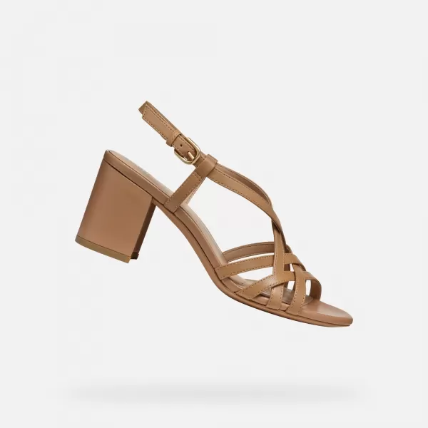  Damensandalen GEOX VIRNILISA 65 S G000930 HELLBRAUN 