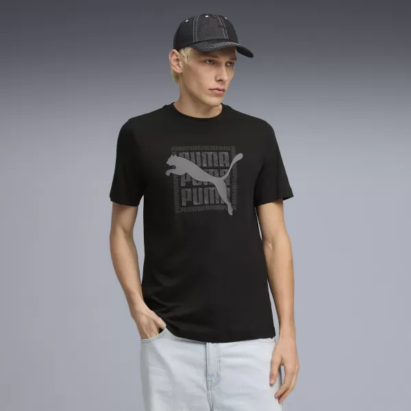  Herren-T-Shirt PUMA GRAPHIC TEE 691775_01 PUMA SCHWARZ 