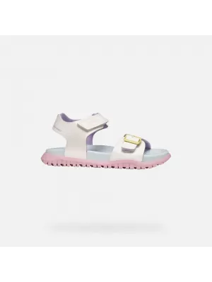 Sandalen für Mädchen GEOX SANDAL FUSBETTO J35HQA000BCC0653 WEIß