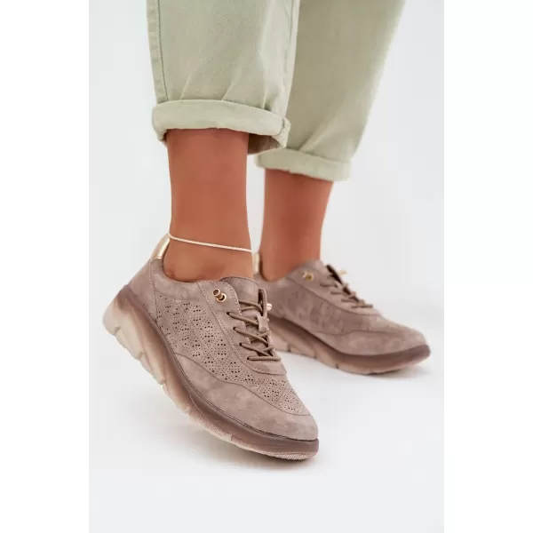  Damen-Sneaker SERGIO LEONE SP-002 BRAUN 