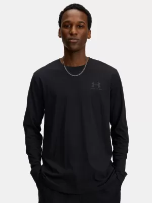 Herren-T-Shirt UNDER ARMOUR UA SPORTSTYLE LEFT CHEST LS 1329585-002 SCHWARZ