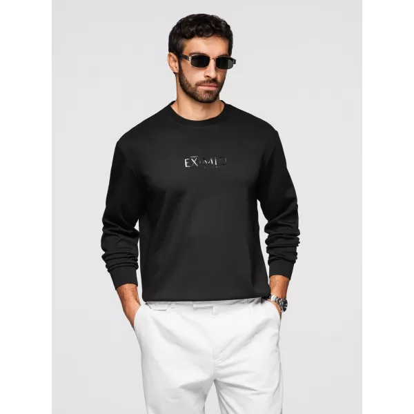  Herren-Sweatshirt OMBRE OM-SNBC-0199 SCHWARZ 