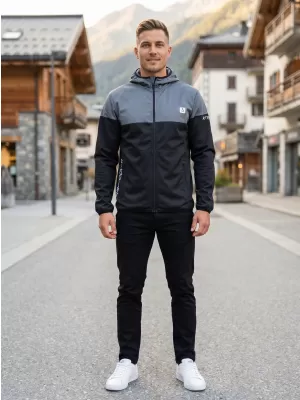 Premium-Softshelljacke für Herren ALTISPORT VOJ/ALM051JACK01 GRÄULICHES SCHWARZ