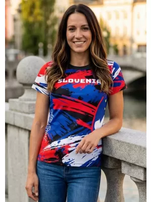 Premium-T-Shirt für Damen ALTISPORT VOJ/ALW036SI/TR01 STREIFEN
