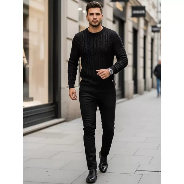  Herrenpullover DSTREET WX1926 SCHWARZ 