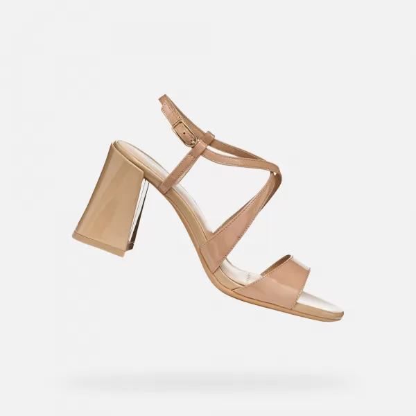  Damensandalen GEOX NEW ERAKLIA 80 T01 G012894 HELLBRAUN 